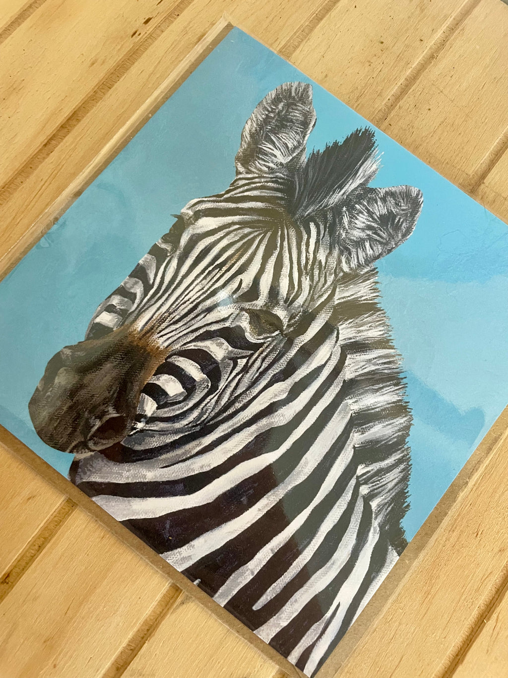 Zebra Greeting Card