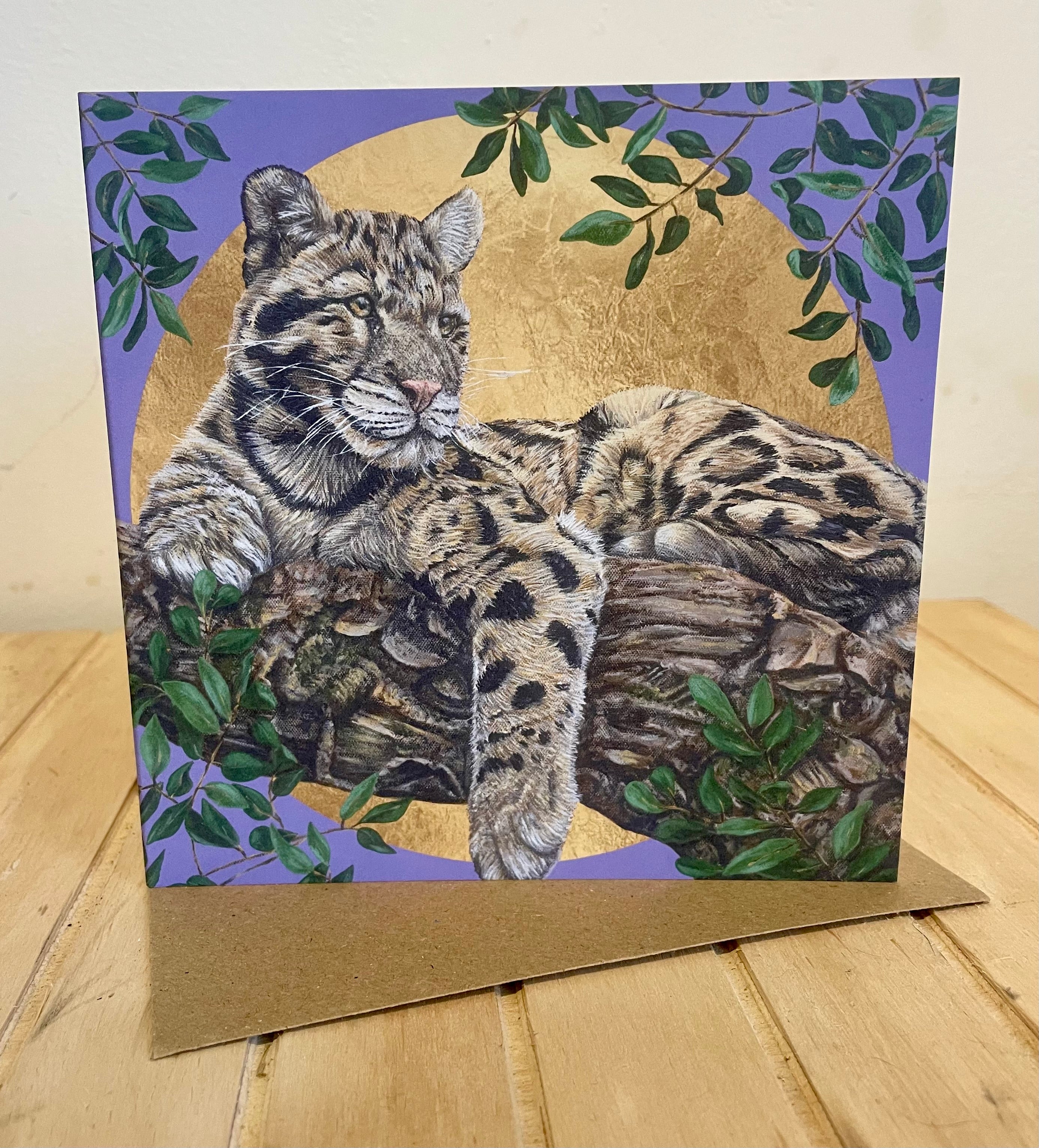 Clouded Leopard Greeting Card
