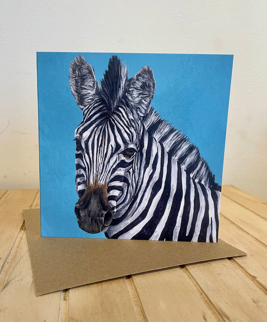 Zebra Greeting Card