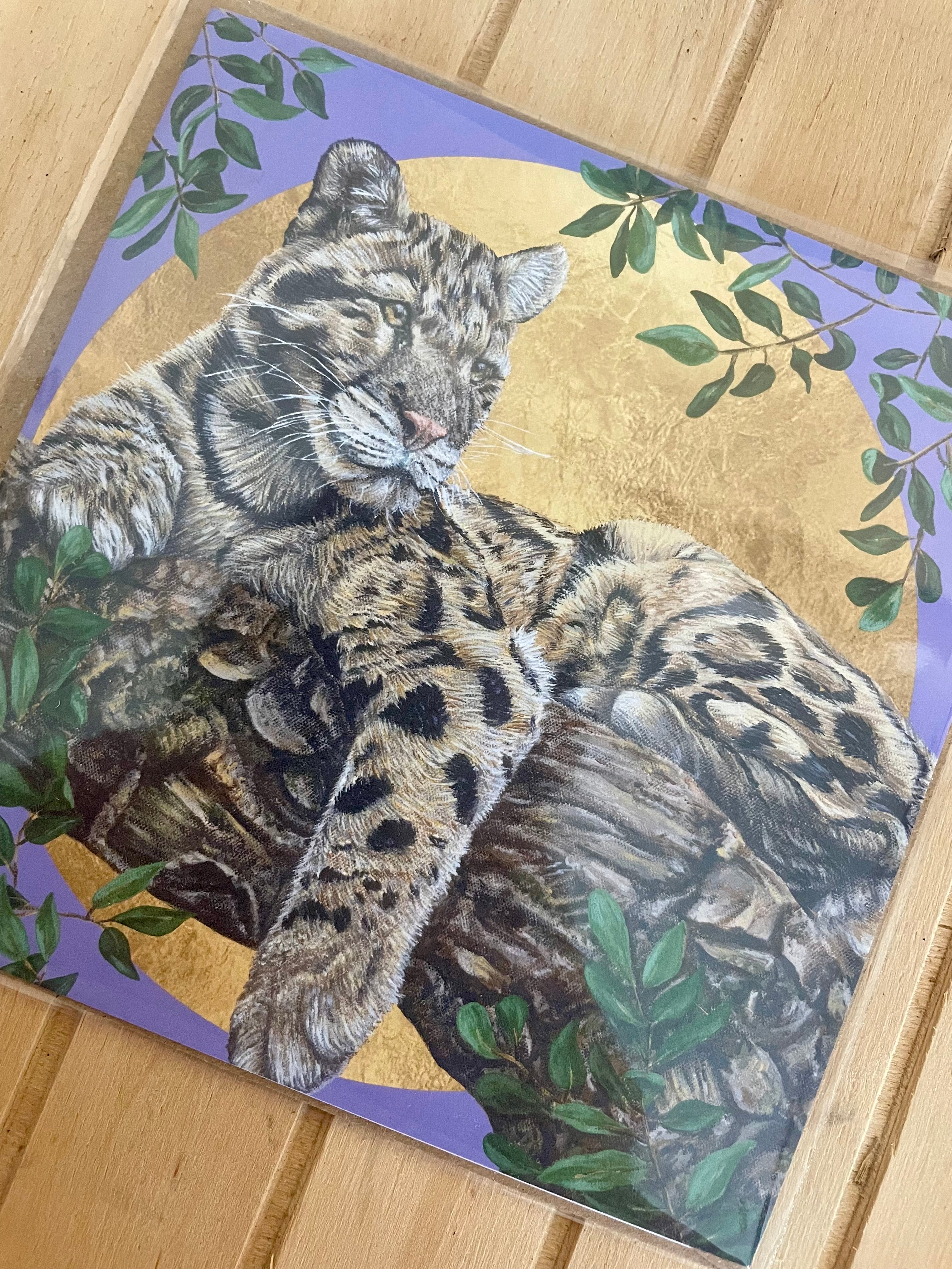 Clouded Leopard Greeting Card